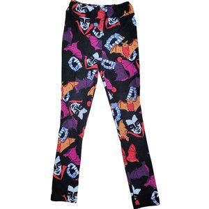 LuLaroe leggings kids tween Dracula Bats Fangs vampire Halloween 2017 L/XL 8-14